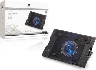 Mbështetëse ftohëse Conceptronic 43,2 cm (17 ") (CNBCOOLSTAND1F), e zezë