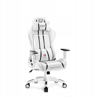 Karrige gaming Diablo X-One 2.0 Small, ergonomike, eco lëkurë, bardh e zezë