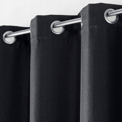 Perde me unaza Tissea Eyelet Curtain, 135 x 240 cm, blackout, antracit
