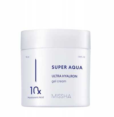 Krem xhel për fytyrë Missha Super Aqua Ultra Hyalron, për lagështi, 70 ml