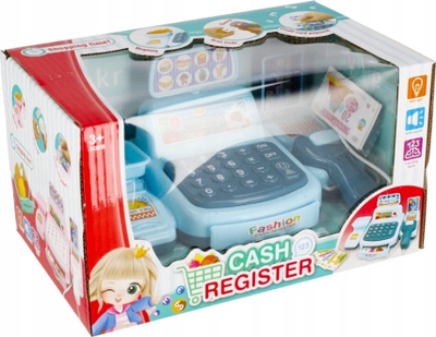 Lodër kasë Mega Creative Cash Register 532402, me zë, me gajdëra, blu