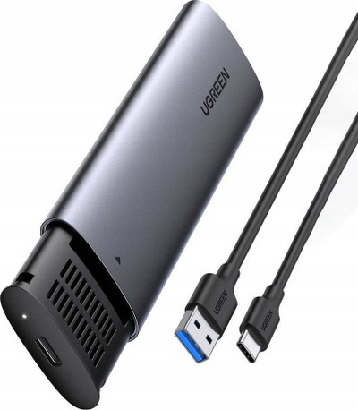 Kuti eksternale për SSD M.2 Ugreen CM400, USB 3.2 Gen 1, deri 2TB, gri