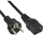 Кабел за струја InLine 16658E, Type F во IEC320 C19, 1.5m, црн