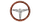 Timon portov Wood Style 380mm, imitacion druri, kafe
