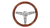 Timon portov Wood Style 380mm, imitacion druri, kafe