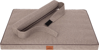 Dyshek për qen Hobbydog Move Mattress XL, 118x78 cm, me mbështetëse koke, cappuccino