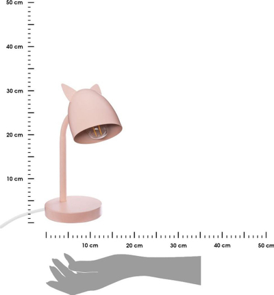Lampë tavoline Atmosphera 158756A, metal, E14 25W, rozë