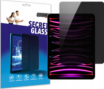 Qelq mbrojtës Privacy GrizzProtector për Apple iPad Pro 11" 2020, gjenerata e 2të, transparent