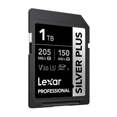 Kartë memorie Lexar Professional SDXC Silver Plus, 1TB, UHS-I, e zezë