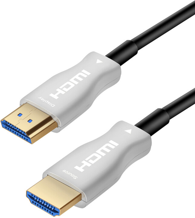 Kabllo optike PremiumCord High Speed me Ethernet 4K@60Hz, 30m, M/M, e zezë