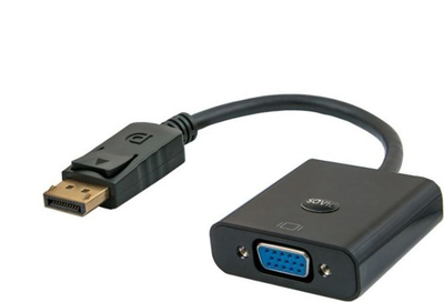Përshtatës AV Elmak, DisplayPort në D-Sub (VGA), i zi