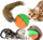 Lodër për mace Bituxx Ferret Cat Toy, top që rrotullohet, si kafshë, me shumë ngjyra