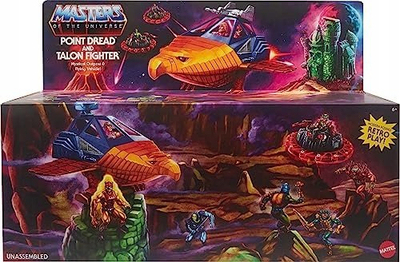 Set loje Mattel Masters of the Universe Origins Point Dread edhe Talon Fighter, për figura 5.5\", shumëngjyrësh