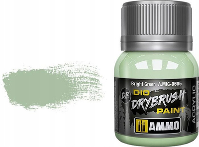 Bojë akrilike Mig Ammo 0605 Dio Drybrush, 40 ml, gjelbër e ndritshme