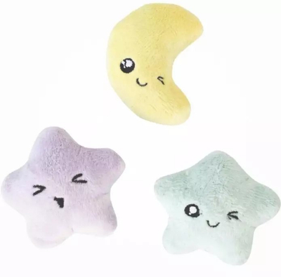 Сет играчки за мачки Catstages Toss N Twinkle, 3 парчиња, со катњип, со светло