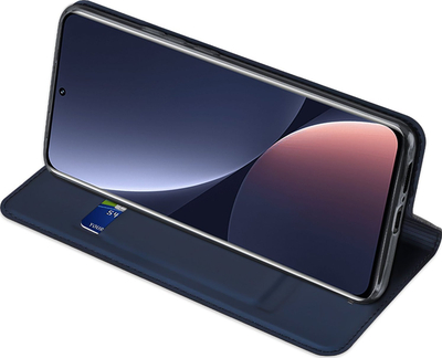 Këllëf telefoni Dux Ducis Skin Pro Series për Xiaomi 13 Pro, portofol, me këmbë mbajtëse, blu e errët