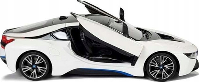 Makine me telekomandë Rastar BMW i8, shkalle 1:14, drita LED, e bardhe