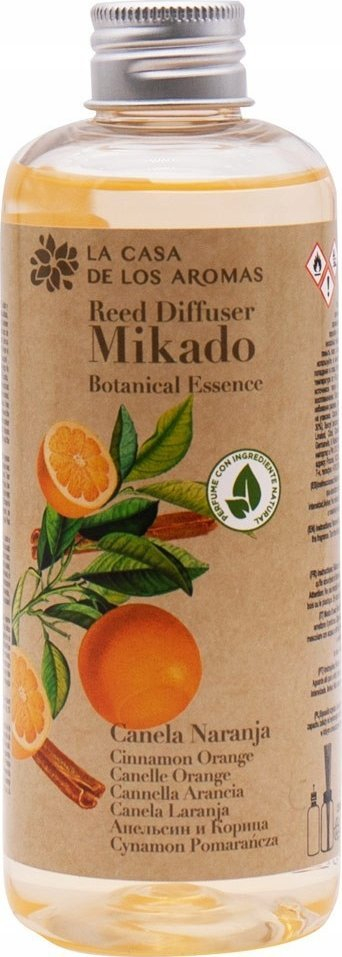 Difuzer aromash La Casa de los Aromas Botanical Essence, kanellë edhe portokall, 250ml, set me 2 copë