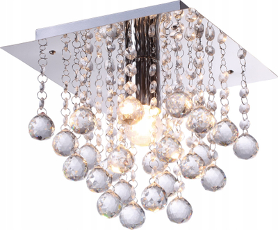 Llampë tavani Lancaster Crystal Reality 627801-06, plafon, E27 60W, krom