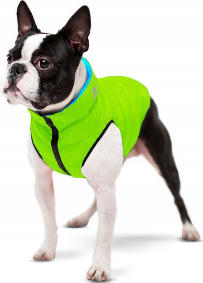 Xhaketë për qen AiryVest Ultralight L, e kthyeshme, jeshile dhe bojkë