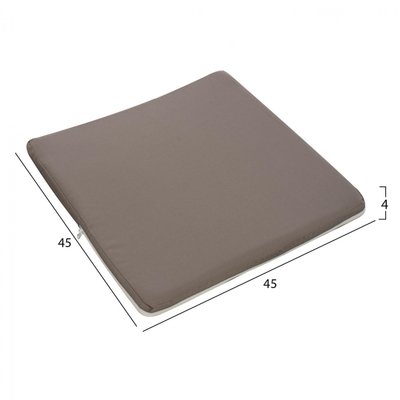 Jastëk për karrige HM11240.10P 45×45×3 cm, gri