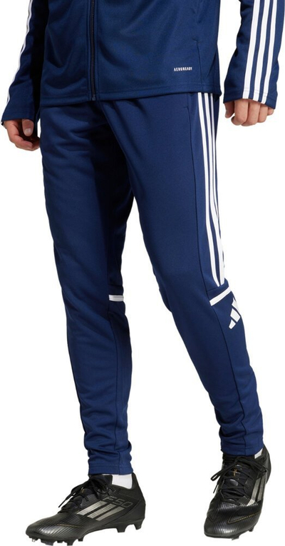 Pantallona stërvitje adidas Squadra 25 M JD2988, poliester i riciklu, me zinxhir, të zeza