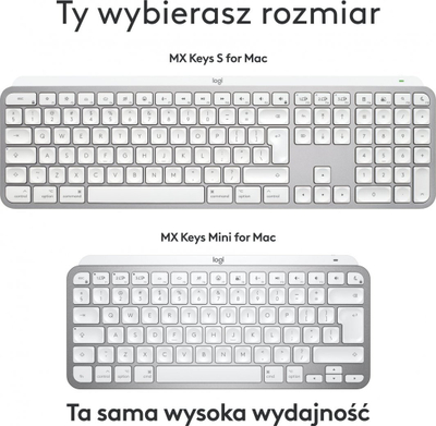 Tastierë Logitech MX, wireless, US INTL, e bardhë dhe e hirtë