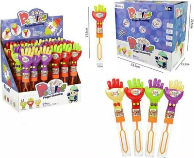 Lodër flluska sapuni Bubbles Hand, shkop 21cm, 45ml, shumëngjyrëshe