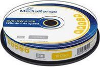 MediaRange DVD+RW 4.7GB 4x, Spindle, 10 copë