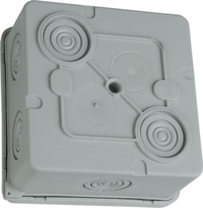 Kuti elektrike hermetike Hermetic, 80x80x40mm, IP65, gri