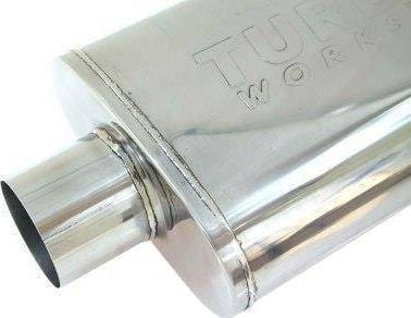 Qetësues shkarkimi TurboWorks LT 409SS, 57-51mm, çelik inox, ngjyrë argjendi
