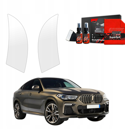 Folie mbrojtëse GrizzGlass BodyShield, BMW X6M 2019-2023, për harkët e rrotave, transparente