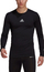 Bluzë kompresuese adidas TechFit GU7339, me mëngë t'gjata, për burra, e zezë