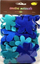 Lule zbukuruese prej fleti Rico Design Felt Flowers, 48-65mm, set 60 copë, blu
