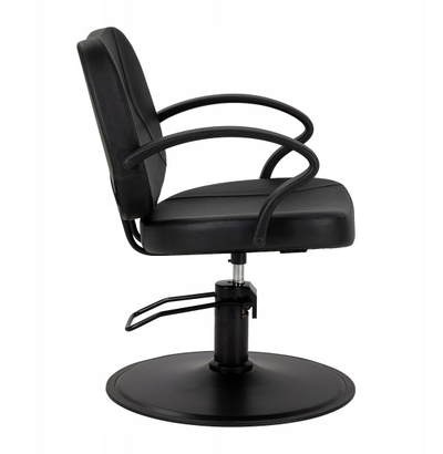 Karrige parukerie Hair System S20, me ngritës hidraulik, e zezë