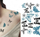 Tatuazhe të përkohshme Herma 6766 Colour Art Butterflies, 10 copë, me flutura shumëngjyrëshe