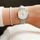 Orë dore Cluse Minuit Silver/White Sky Blue CL30028