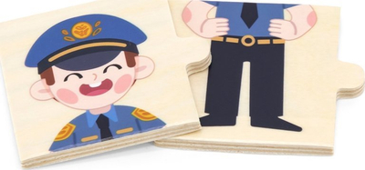 Puzzle druri me profesione Viga, 8 pjesë, edukativ, shumëngjyrësh
