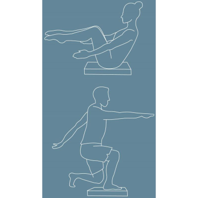 Jastëk balanci Umbro Balance Pad, 48x40cm, shkumë fitnesi, gri