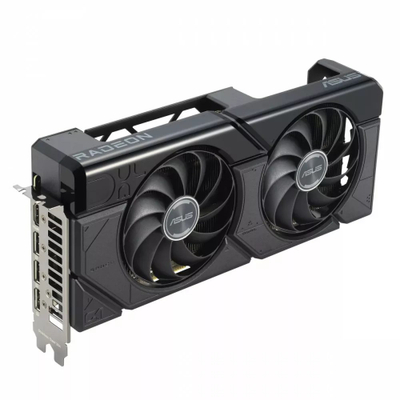 Kartë grafike Asus Dual RX 7700 XT OC, 12GB GDDR6, PCI Express, ngjyrë e zezë