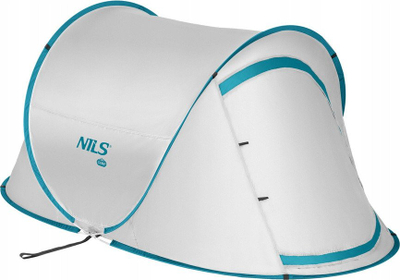 Шатор за кампување NILS Camp NC3743, за 2 лица, отпорен на дожд, зелен