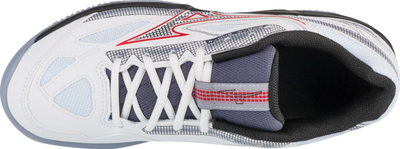 Atlete padel Mizuno Break Shot 4 M 61GB233507, me rrjetë që merr frymë, taban gome, të bardha