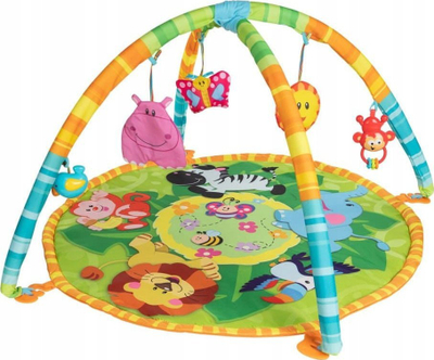 Tapet loje për bebe WinFun Jungle Activity Mat, Ø77x46 cm, shumëngjyrësh