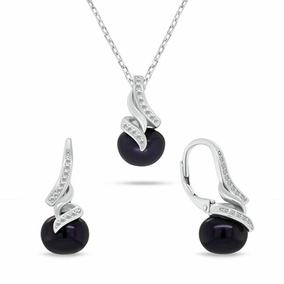 Set Varëse dhe vathë për femra Brilio Silver SET298WBC, të argjendtë/ të zeza