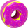 Set grim LeanToys Donut, paletë hijeshuesh dhe buzëkuq për kalamaj, rozë