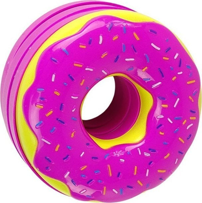 Set grim LeanToys Donut, paletë hijeshuesh dhe buzëkuq për kalamaj, rozë