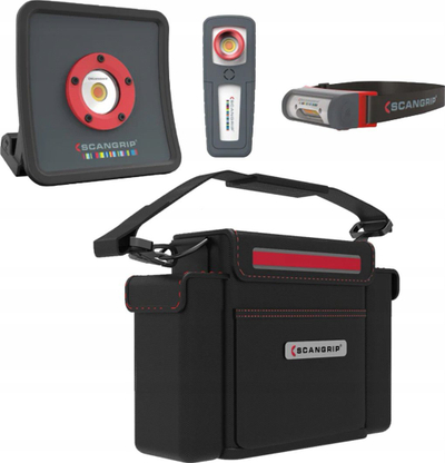 Dritë pune SCANGRIP 49.0220 DETAILING KIT ESSENTIAL, pa karikues, me USB Type C, portokalli