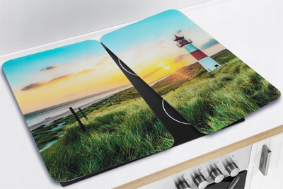 Kapak sobe Maximex Lighthouse, set 2 copë, xham i temperuar, 52x30 cm, shumëngjyrësh
