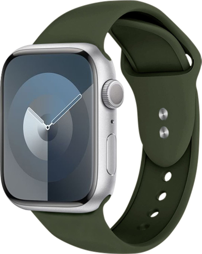 Byzylyk për orë Crong Liquid Apple Watch, 38/40/41 mm, silikon i lëngshëm, jeshil