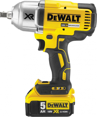 Kaçavidë me bateri DeWalt, 1/2\", 18V, 2x5Ah, Li-Ion, 950Nm, e verdhë / e zezë (DCF899P2)